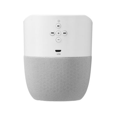 Портативная колонка с беспроводной зарядкой Shuttle, 5 Вт, белый-5