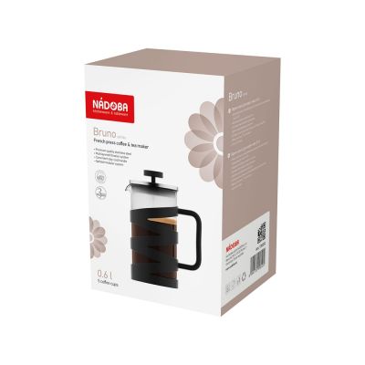 Френч-пресс 0,6 л, NADOBA, серия BRUNO-2