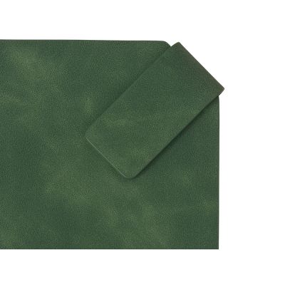 Блокнот А5 в гибкой обложке Chaplin, зеленый-4