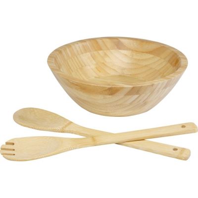 Argulls, бамбуковая салатница и приборы, natural-0