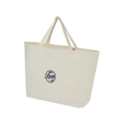 Переработанная эко-сумка Cannes плотностью 200 г/м2 вторичной переработки - Натуральный-3