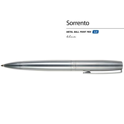 Ручка металлическая шариковая  Sorrento, серебристый-1