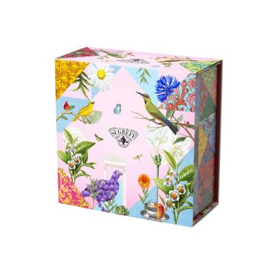 Подарочный набор c купажами чая и сладостями Весенние птицы-2