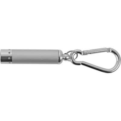 Брелок-фонарик Карабин, серебристый-4