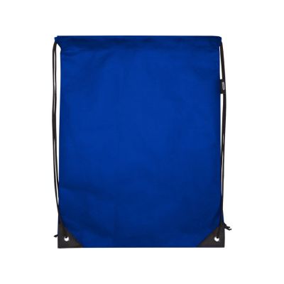 Рюкзак-мешок  на шнурке Evergreen из переработанного нетканого материала, ярко-синий-1