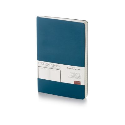 Ежедневник А5 недатированный Megapolis Flex, темно-синий (Р)-0