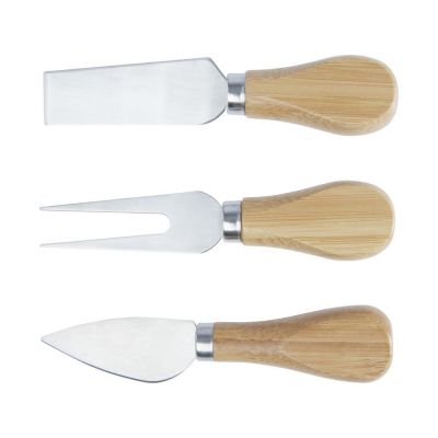 Mancheg Бамбуковая доска для сыра и инструменты, natural-1