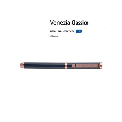 Ручка металлическая шариковая Venezia Classico, синий-1
