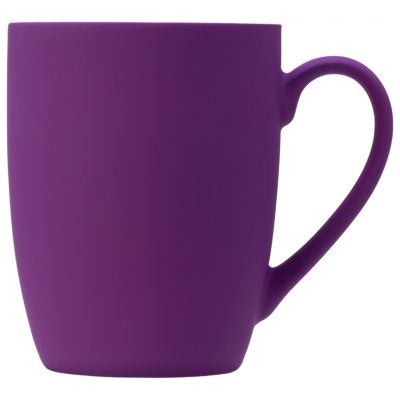 Кружка с покрытием soft-touch C1, фиолетовый-1