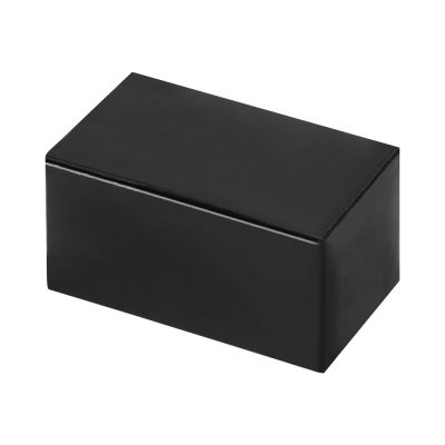 Подставка для визиток Круиз, серебристый/черный-5