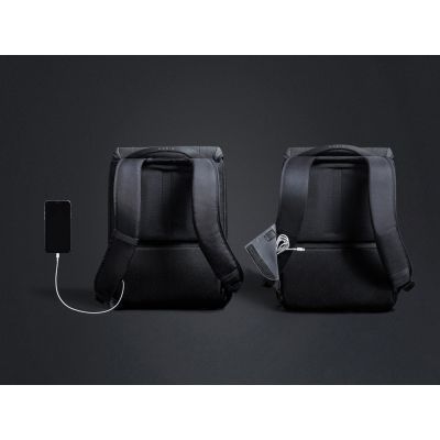 Водостойкий антикражный рюкзак Clickpack для ноутбука 15.6, черный-19