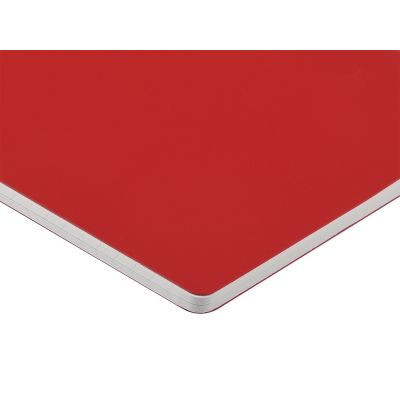 Тетрадь с каменной бумагой А5 Carrara 40 л., линейка, красный-3