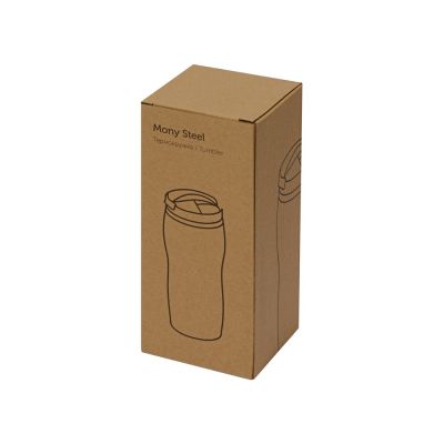 Термокружка Mony Steel 350 мл, soft touch, черный (Р)-3