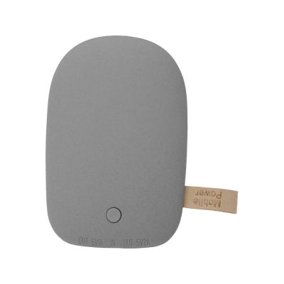 Внешний аккумулятор в форме камня Stone, 7800 mAh, серый-2