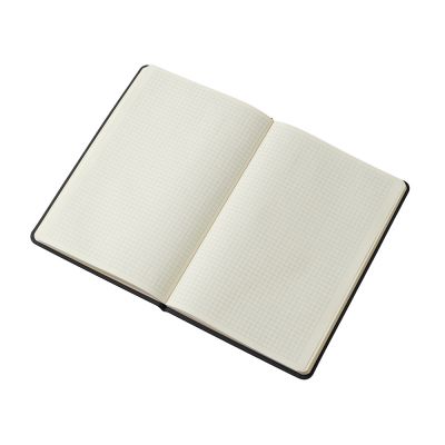 Блокнот в твердой обложке A5 Виспи в клетку, черный-3