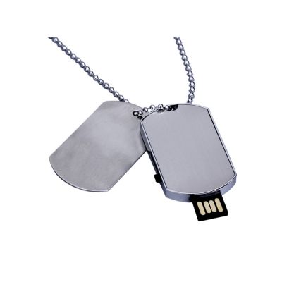 Флешка Армейский жетон (Armi.8.S, I= 8 Гб, Металлический корпус, металлические вставки. Без перс.)-2