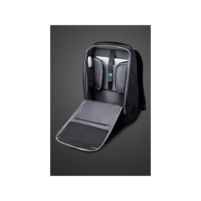 Антикражный рюкзак FlexPackPro для ноутбука 15.6, серый/черный-10
