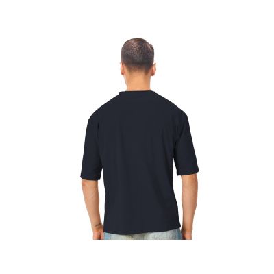 Футболка оверсайз Liyon унисекс, темно-синий-4