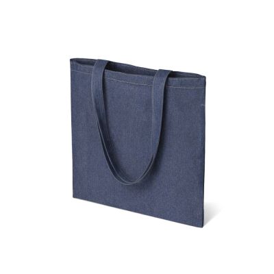 Джинсовая сумка-шоппер Indigo  с широкими лямками-0