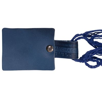 Авоська Dream L наплечная 25 литров с кожаными ручками, синий (12)-4