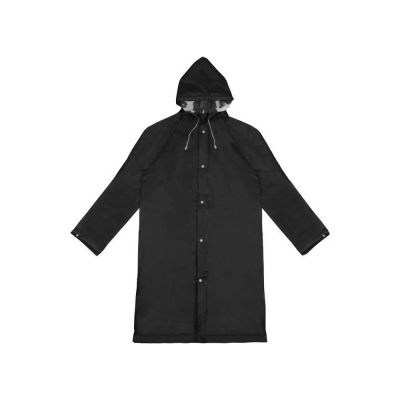 Дождевик Hawaii c чехлом унисекс, черный-2