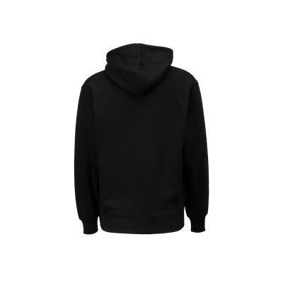 Толстовка с капюшоном оверсайз Lisbon унисекс, черный-2