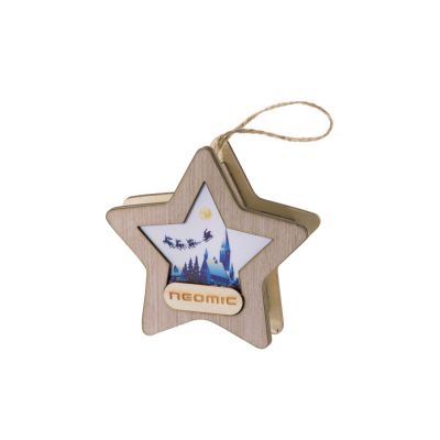 Подвеска с подсветкой, звезда-9