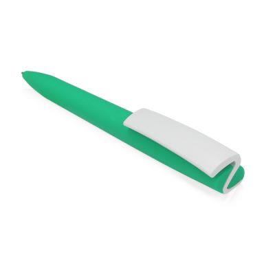 Ручка пластиковая soft-touch шариковая Zorro, мятный//белый-4