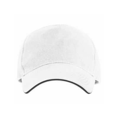 Бейсболка Eris унисекс, белый/черный-2