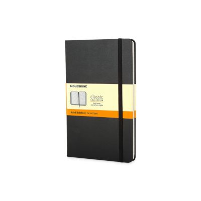 Записная книжка Moleskine Classic (в линейку) в твердой обложке, Large (13х21см), черный-0