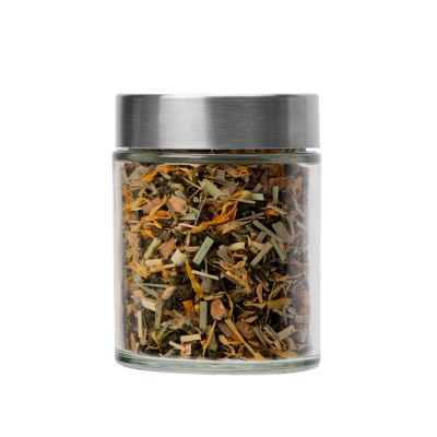 Чай зеленый, серия Essence, с медом, имбирем и лимоном, стеклянная банка-1