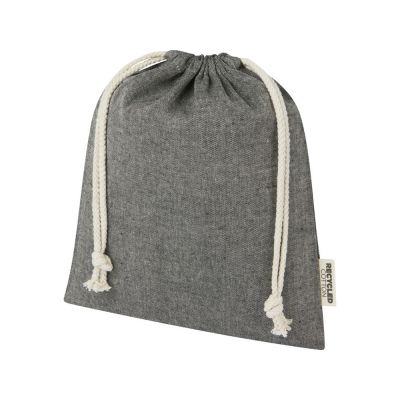 Средняя подарочная сумка Pheebs объемом 1,5 л из хлопка плотностью 150 г/м2, черный-0