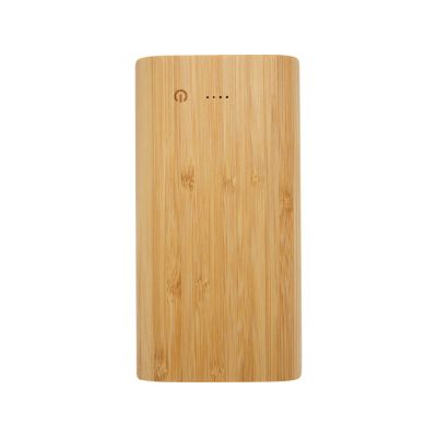 Портативное зарядное устройство Tulda из бамбука, 20 000 мАч, натуральный-1