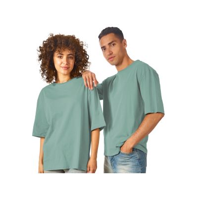 Футболка оверсайз Liyon унисекс, пыльно-бирюзовый-0