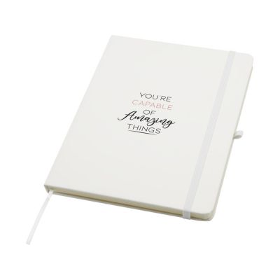 Блокнот Spectrum Plus формата A5 в твердой обложке - Белый-5