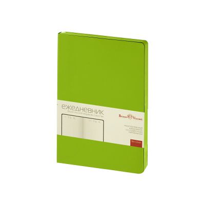 Ежедневник недатированный А5 Megapolis Color Flex New, салатовый-0