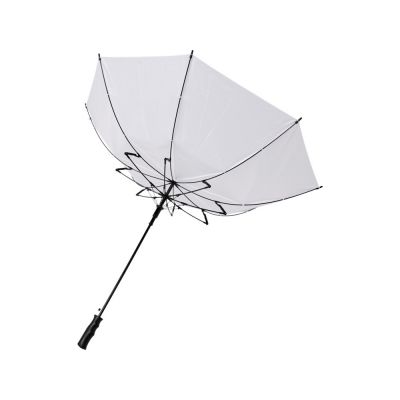 23-дюймовый ветрозащитный полуавтоматический зонт Bella, белый-3