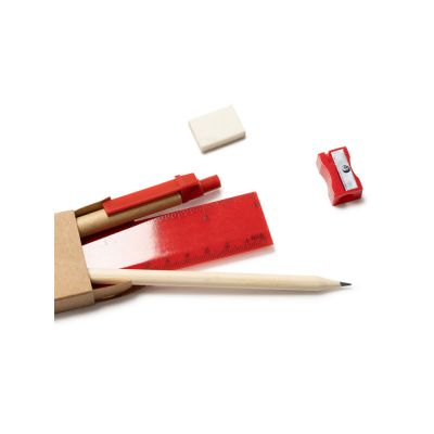 Набор канцелярский LIZANA, красный-1