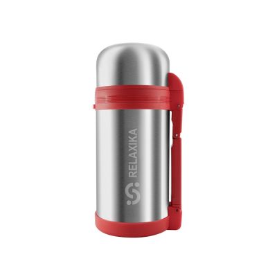 Термос универсальный (для еды и напитков) Relaxika 201, 1200 мл, стальной-0