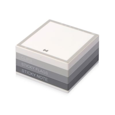 Настольный органайзер с функцией беспроводной зарядки, белый-0