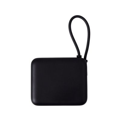 Внешний аккумулятор со встроенным кабелем Liri, QC/PD, 10000 мАч, черный-3