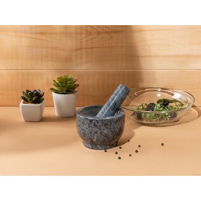 Ступка из натурального мрамора-12