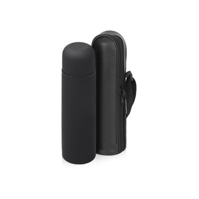 Термос Ямал Soft Touch с чехлом, 500мл, черный-0