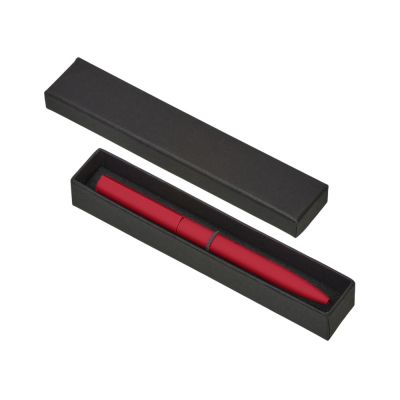 Шариковая металлическая ручка Minimalist софт-тач, красный-3