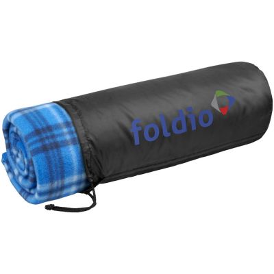 Клетчатый плед Scot, ярко-синий-3