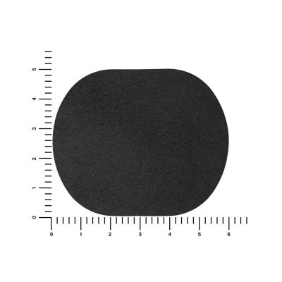 ПАТЧ ОВАЛ nubuk (чёрный) 6,0 х 5,0 см-1