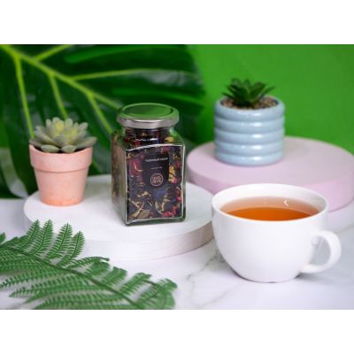 Чай черный, серия Bouquet, таежный сбор, стеклянная банка-4