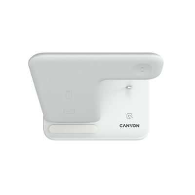 Беспроводное зарядное устройство для гаджетов 3-в-1 с технологией QI Canyon WS-302 (CNS-WCS302W), белый-2