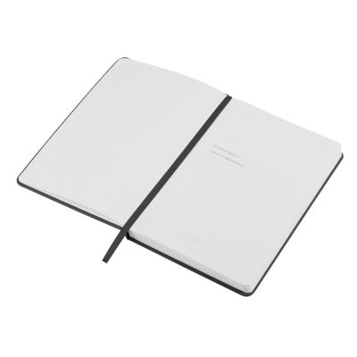 Бизнес-блокнот C2 софт-тач, твердая обложка, 128 листов, черный-2