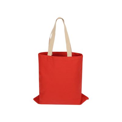 Сумка для шопинга Steady из хлопка с парусиновыми ручками, 260 г/м2, красный (P)-3